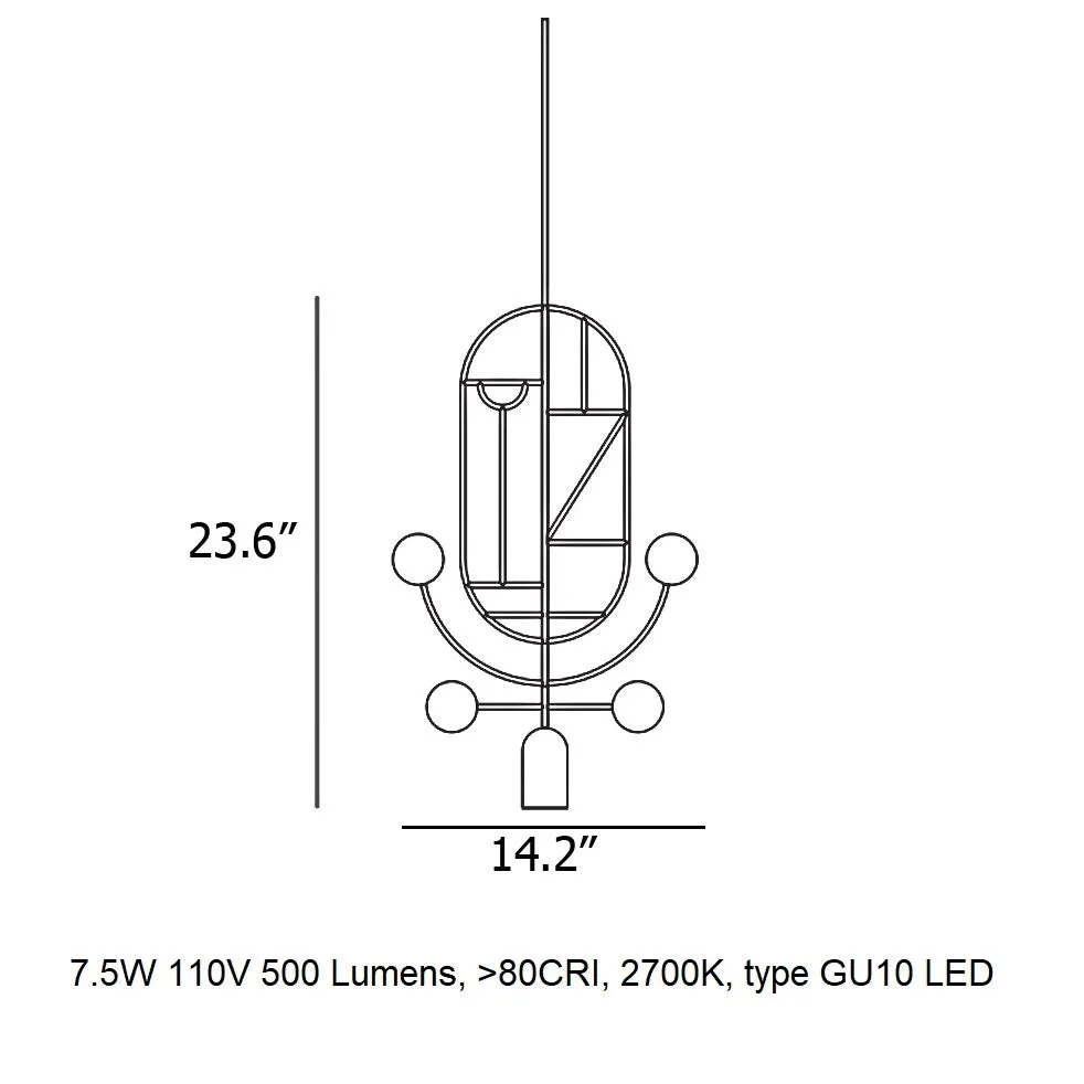 Wooden Dots S05 Pendant Light