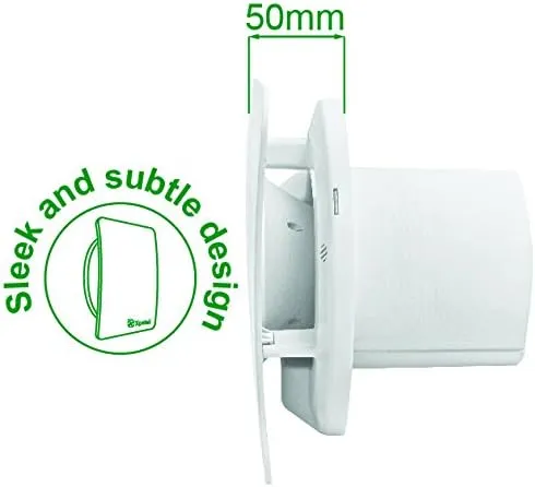 Xpelair C4SR suction fan, quiet, time delay, energy class A, 100mm