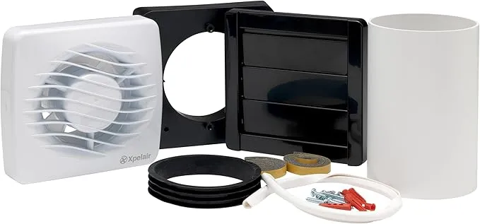Xpelair DX100T 100mm 4" Single Speed Fan with Timer