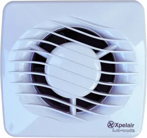 Xpelair LV100T Lo-Volt White Toilet / Bathroom Single Speed Low Voltage SELV Axial Fan With Timer & Universal Mounting Kit