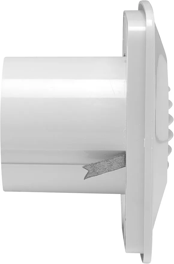 Xpelair Simply Silent DX100S White Square Dual Speed Axial Extractor Fan For Remote Switching