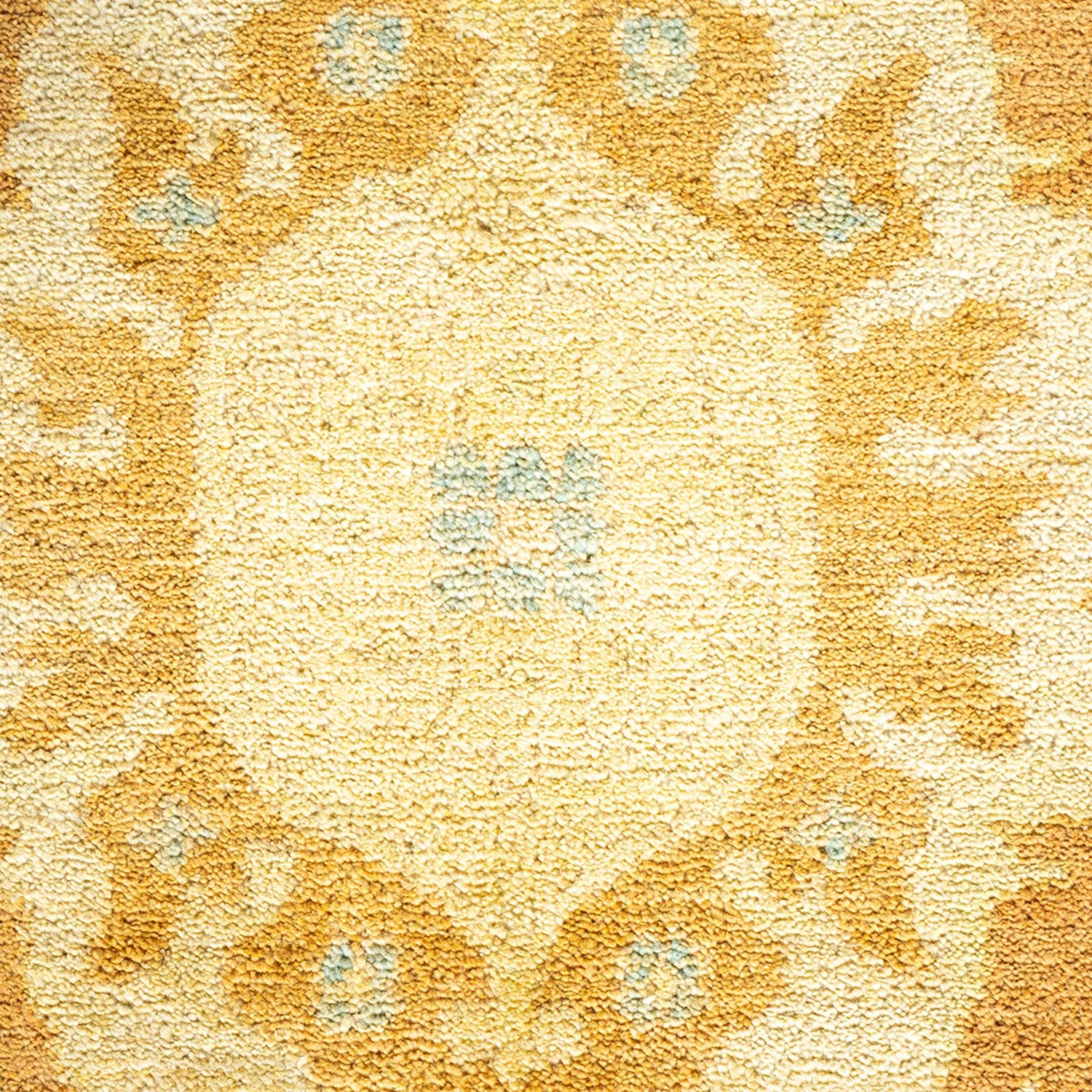 Yellow Traditional Wool Rug - 12' x 18'