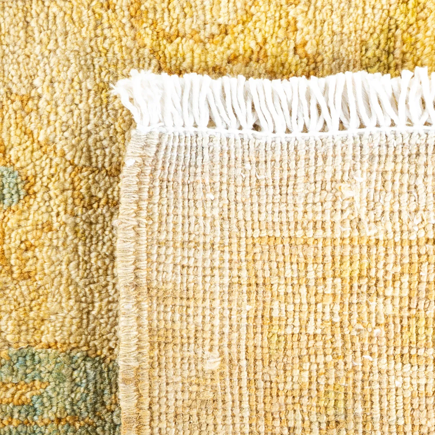 Yellow Traditional Wool Rug - 12' x 18'