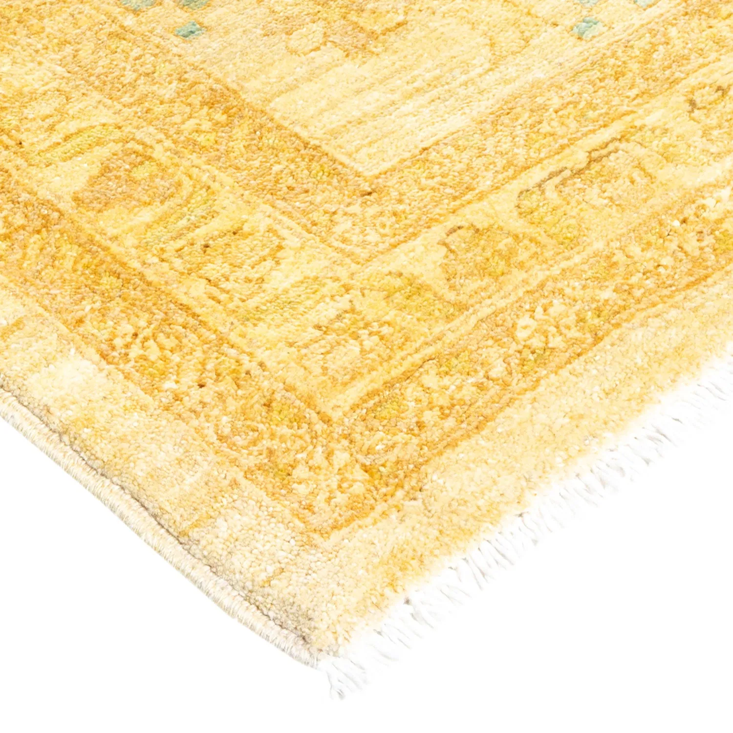 Yellow Traditional Wool Rug - 12' x 18'