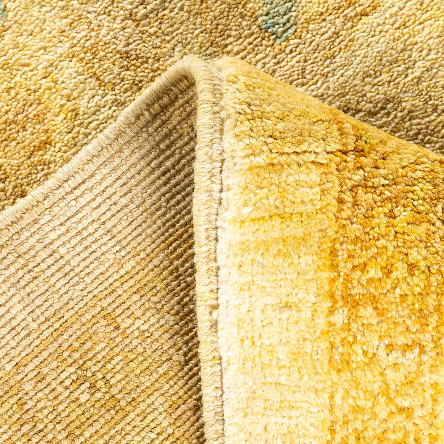 Yellow Traditional Wool Rug - 12' x 18'