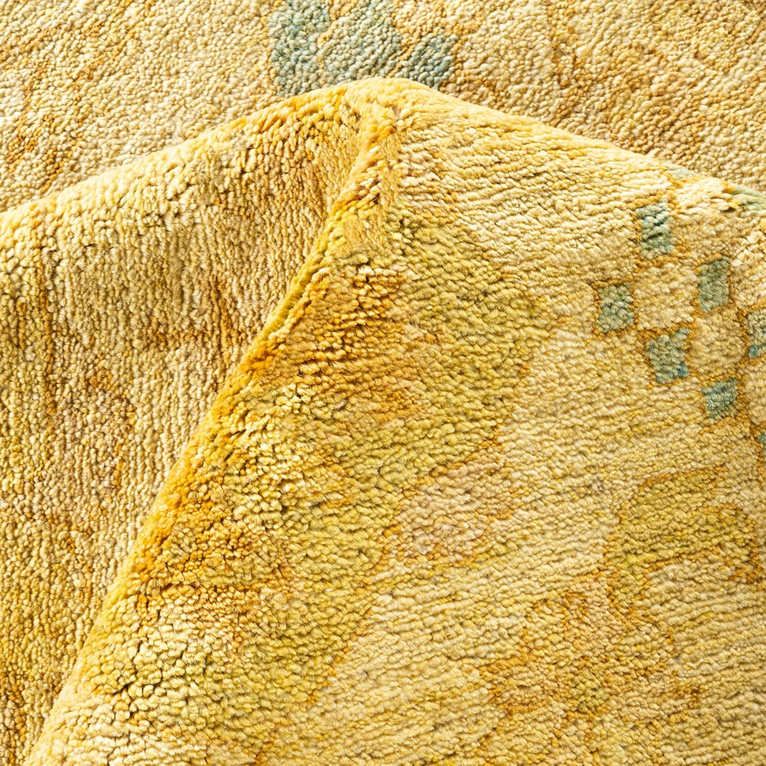 Yellow Traditional Wool Rug - 12' x 18'